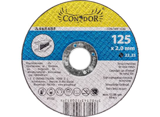 Tarcza korundowa do cięcia metalu 125 x 3 mm Condor