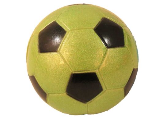 Piłka 90 mm football zielona brokat Z780