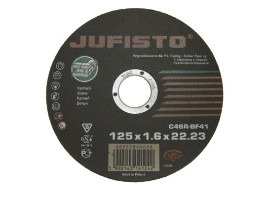 Tarcza do cięcia 115 x 1,6 x 22,2 mm beton Jufisto
