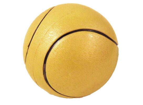 Piłka 90 mm tenis żółta brokat Z782