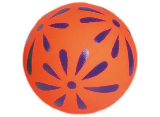 Piłka 57 mm kwiatki pomarańczowe