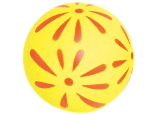 Piłka 57 mm kwiatki żółta