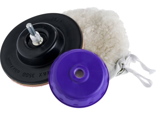 Rotopuc na rzep z futerkiem polerskim 125 mm Condor