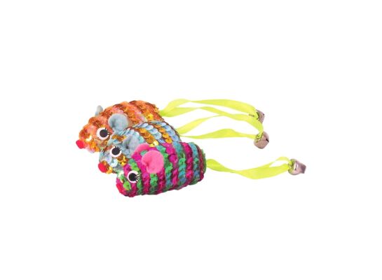 Myszki cekiny 5 cm, zestaw 3 sztuki K090