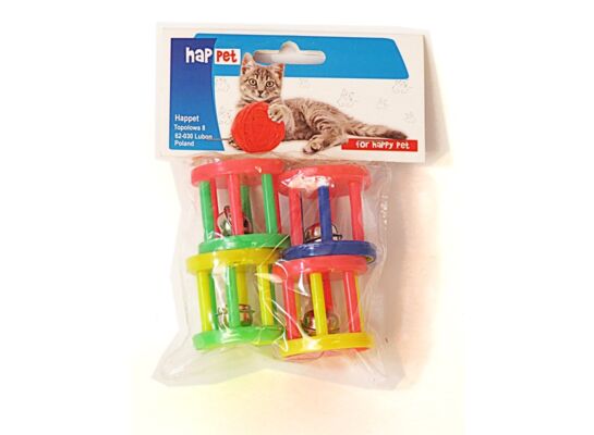 Kołowrotki z dzwonkiem 4 cm, 4 sztuki K070