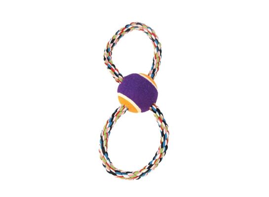 Zabawka 8-ka multikol + piłka tenis 28 cm Z699