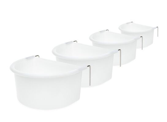 Karmidełka półkorągłe białe 7 i 9 cm