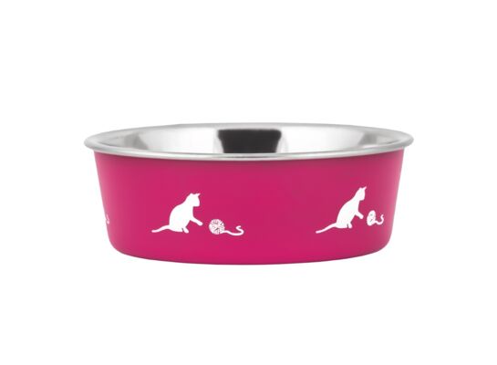 Miska dla kota różowa 12 cm / 0,24 l M177