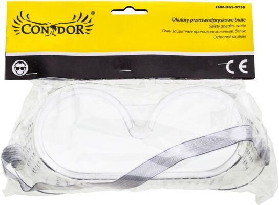 Okulary przeciwodpryskowe białe Condor