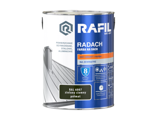 Farba na dach Radach zielony cimny 5 l