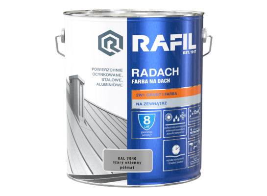 Farba na dach Radach szary okienny 10 l