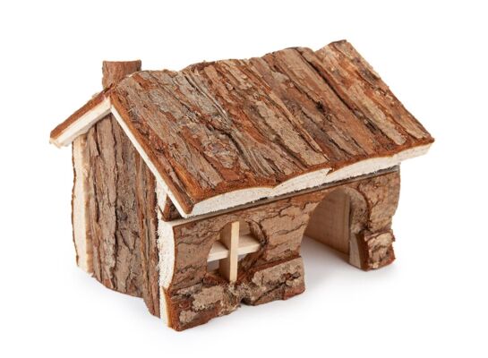 Domek dla chomika, drewniany 15 cm