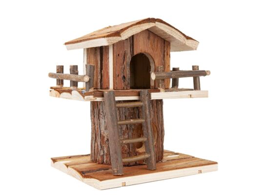 Domek piętrowy dla chomika, drewniany 21