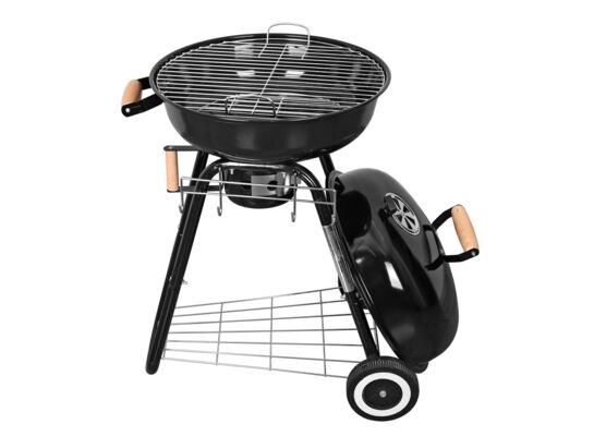 Grill kulisty wózek ⌀47 cm czarny