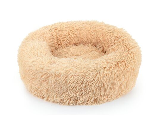 Pluszowe legowisko beżowe M 60 cm