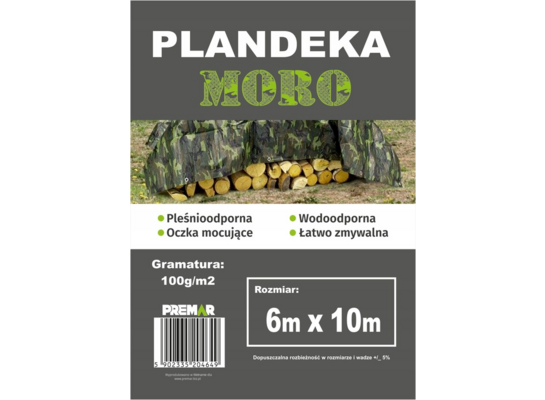 Plandeka 6 x 10 m moro