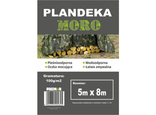 Plandeka 5 x 8 m moro