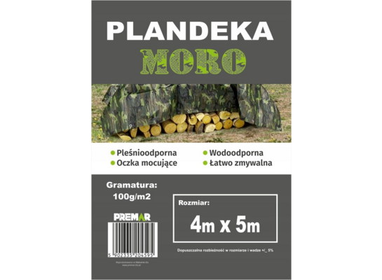 Plandeka 4 x 5 m moro