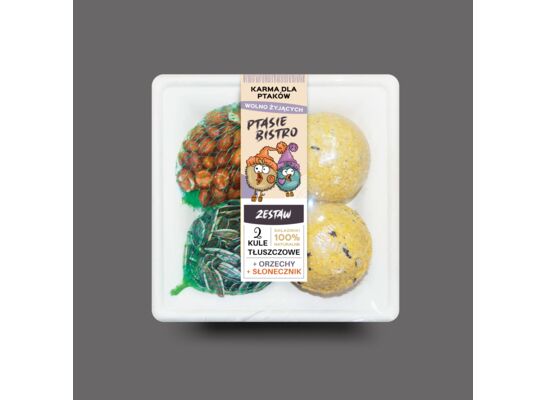 Zestaw 2 kule + słonecznik + orzeszki 290 g