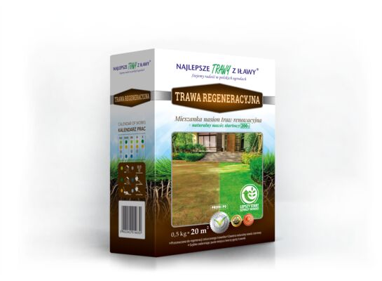 Mieszanina Renowacyjna 0,5 kg + nawóz ekologiczny startowy 0,2 kg Najlepsze Trawy z Iławy