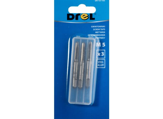 Gwintownik M 5 komplet 3 sztuki Drel