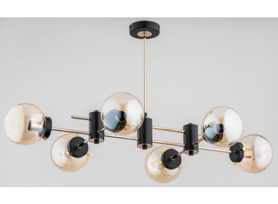 Lampa sufitowa Sola E14 6 x 40 W czarny, złoty