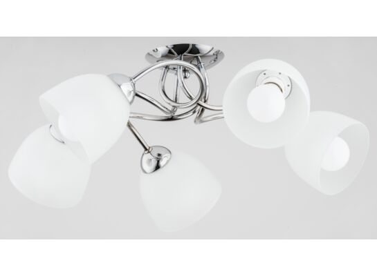 Lampa sufitowa Silia E27 5 x 60 W srebrny