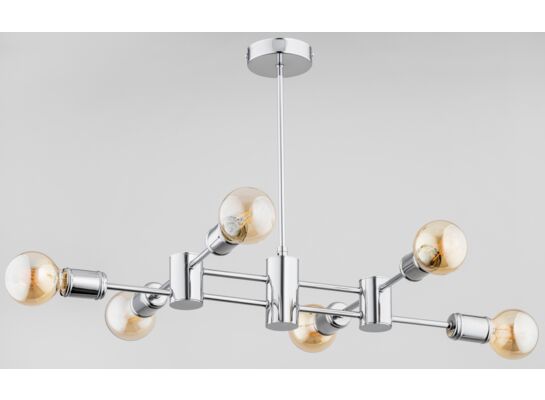 Lampa sufitowa Sola E27 6 x60 W srebrny