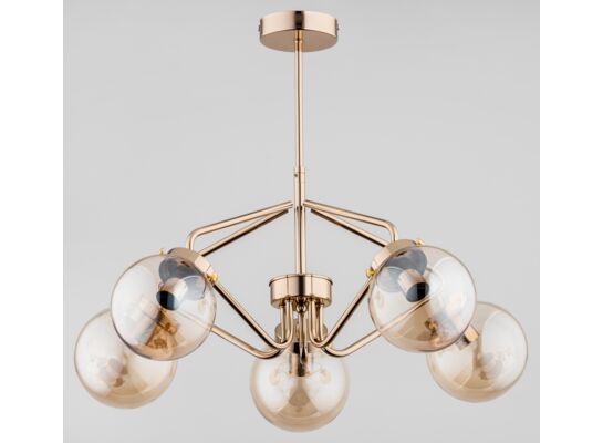 Lampa sufitowa Barsum E14 5 x 40 W złoty