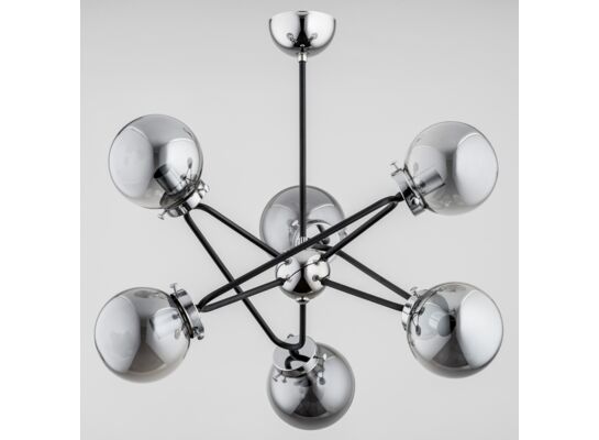 Lampa sufitowa Galaxy E14 6 x 40 W srebrny, czarny