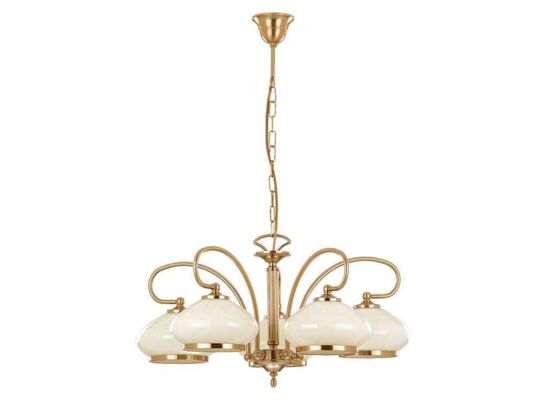 Lampa wisząca Astoria E27 5 x 60 W złoty