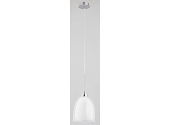 Lampa wisząca Ronda E27 1 x 60 W biały, chrom
