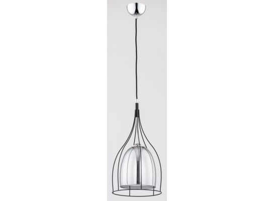 Lampa wisząca Vitro E27 1 x 60 W metalik, czarny