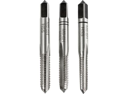 Gwintownik HSS, M 6 komplet 3 sztuki Jufisto