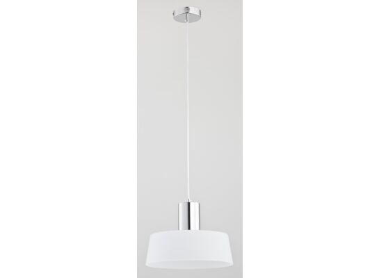 Lampa wisząca Lux E27 1 x 60 W biały, chrom