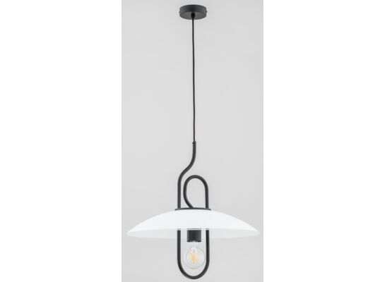 Lampa wisząca Chee E27 1 x 60 W czarny, biały
