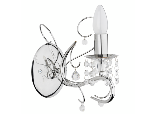 Kinkiet Astor E14 1 x 40 W srebrny, chrom