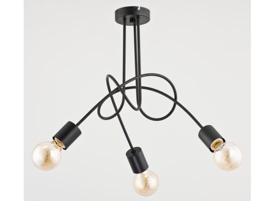 Lampa wisząca Tango E27 3 x 60 W czarny