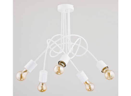 Lampa wisząca Tango E27 5 x 60 W biały