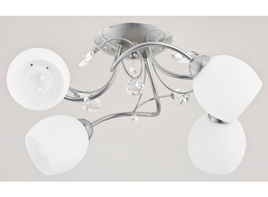 Lampa wisząca Livia E14 4 x 40 W srebrny, biały