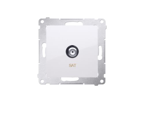 Gniazdo antenowe pojedyncze typ F białe Simon 54