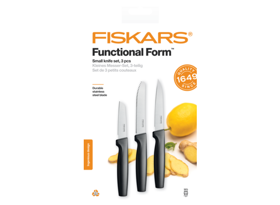 Zestaw 3 małych noży Fiskars Functional Form