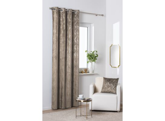 Zasłona z kółkami Dubai 140 x 260 cm taupe