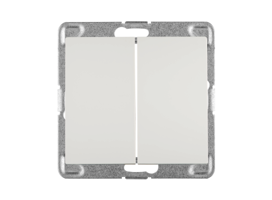 Łącznik świecznikowy (podwójny) ŁP-2D/m bez ramki SIGMA (biały)