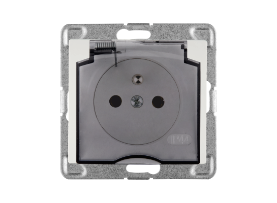 Gniazdo hermetyczne pojedyncze z/u GPH-1DZ/m bez ramki SIGMA (biały)