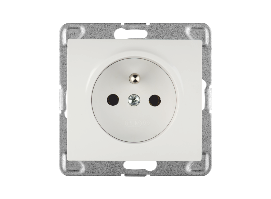 Gniazdo pojedyncze z/u GP-1DZ/m bez ramki SIGMA (biały)