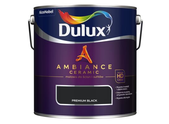 Farba ceramiczna AMBIANCE CERAMIC Premium Black 2,5 l Dulux