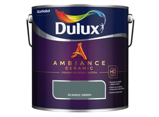 Farba ceramiczna AMBIANCE CERAMIC Scandic Green 2,5 l Dulux