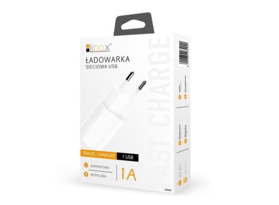 Ładowarka sieciowa USB 1A biała LB0088 LIBOX