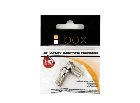 Wtyk sat "F" 6,8 mm + uszczelka LB0032 LIBOX 5 sztuk